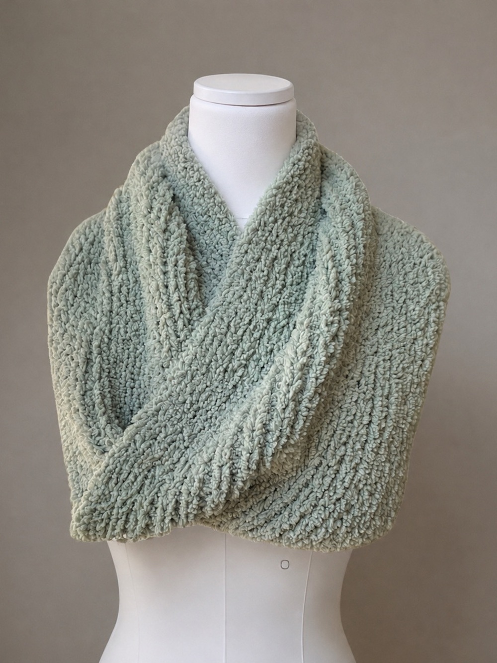 Kendall & Kylie Green Criss Cross Infinity Scarf